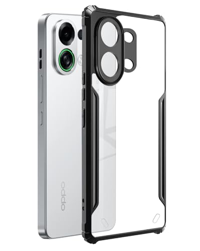 Image of SPAZY CASE Oppo K13 Turbo Pro Back Cover | Transparent Crystal Clear Hard PC Back Case with TPU Bumper, Drop Protection Case Cover for Oppo K13 Turbo Pro