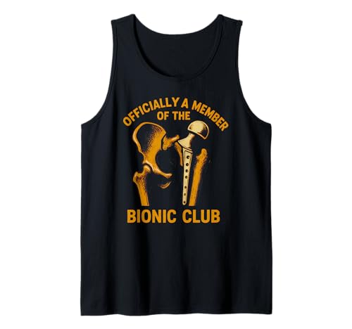Bionic Hip Bionic Club Cool Mens Cirugía Recuperación Camiseta sin Mangas