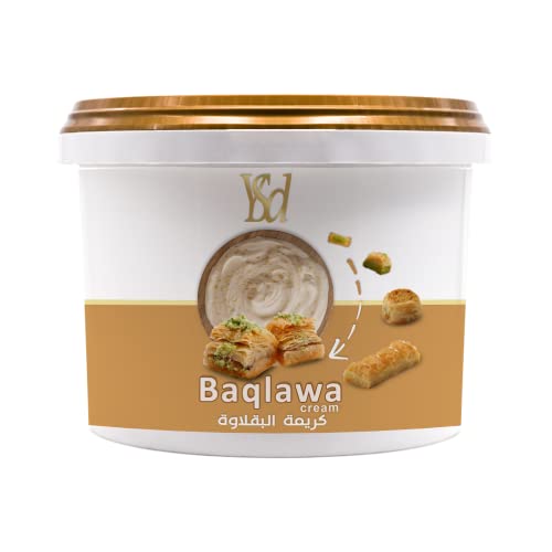 YSD Baklawa Cream Spread 1 kg – Baking, Filling, Topping Ingredient for Cakes, Cookies, Chocolates, Ice-Cream and Desserts