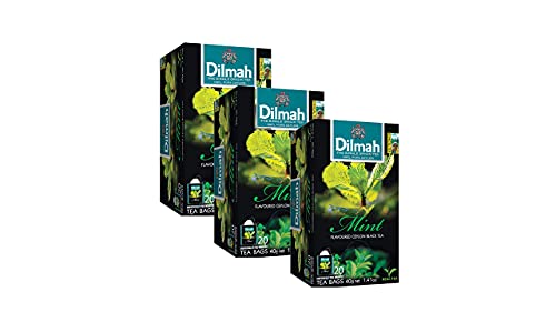 Thé noir de Ceylan menthe Dilmah 3x30g infusettes fraîches