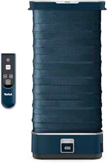 Tefal Care for You First Automatic Clothes Steamer, Refreshing and Sanitising, All-Natural Powerful Steam, Crease Removal, Reduces Odours, Sanitises Up to 99%, YT2020G0, Deep Blue and Terracotta