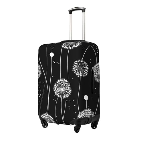 Dandelion Flowers Pattern Elastic Travel Luggage Cover, Washable Spandex Suitcase Protector, Anti-Scratch Fits 18-32 Inch2
