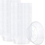 PLASTICPRO Premium Heavy Weight Crystal Clear Disposable Hard Plastic Plate (80, 10 Ounce Bowls)