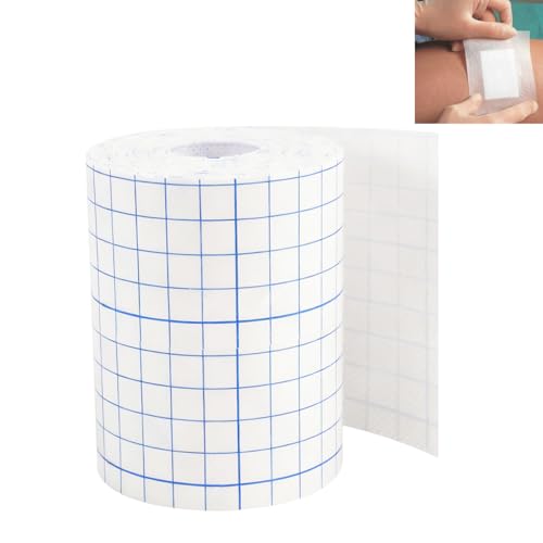1 Rollo de 10cm x 10m Cinta Adhesiva Médica Flexible y Transpirable, Cinta Adhesiva Médica en Tela No Tejida, Vendaje de Cinta de Fijación, para Fijación De Vendajes, Gasa, Agujas y Catéteres