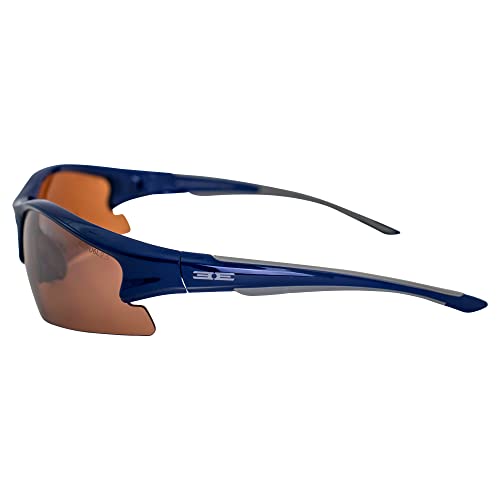 Epoch Eyewear Brodie Golf Sport Sunglasses Blue/Gray Frame with Amber Lens3