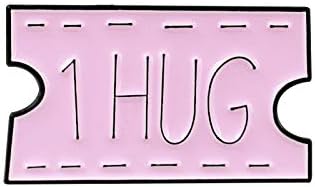 Amazon 家族クーポンスマイルハグキスクリエイティブスタンプエナメルブローチジャケットシャツバックパックラブバッジ記念日カップルロマンチックギフト シューズ バッグ