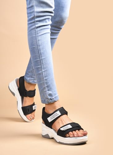 Image of SilverArrow womens Forma Flat Sandal, Fashion Sandals with Strap, Suitable for Fusion Outfit