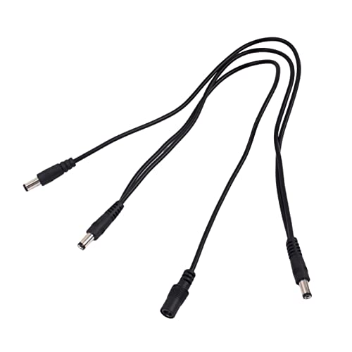 JEWEDECO デイジーチェーンケーブル ウェイ エフェクトペダル用電源配ケーブル ギターエフェクター対応 入力出力 黒