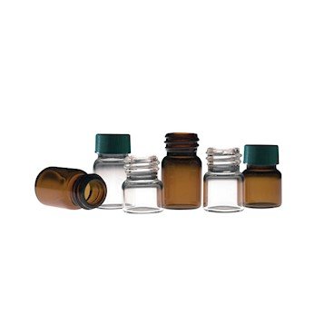 Fioles en verre ambré 1,25 ml flacons de transport 14,75 x 22 mm en pack 144