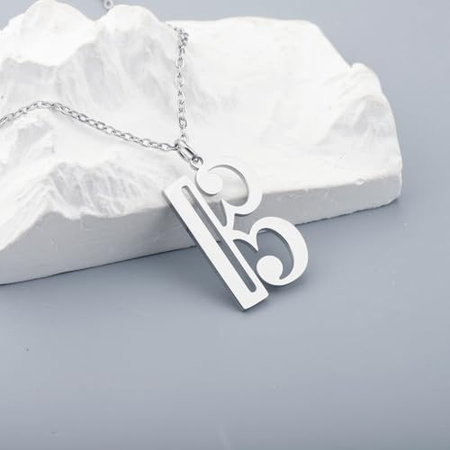 SEIRAA Alto Clef Necklace Violist Master Jewelry Viola Player Gift Viola Note Pendant Alto Clef Gifts3