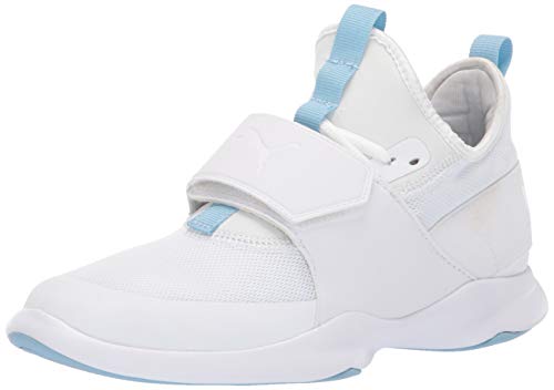PUMA womens Puma Dare Trainer Sneaker, Puma White-puma White-cerulean, 8.5 US