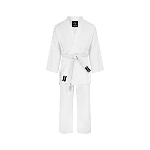 Playwell Traje Karate Adulto White Silver 10 oz