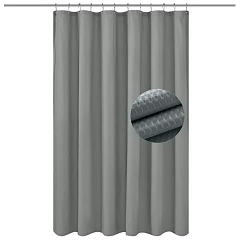 Barossa Design Weicher Mikrofaser-Duschvorhang mit geprägten Punkten Cover