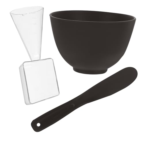 VALICLUD 1 Set set di ciotole per maschere ciotola per maschera per il viso fai da te strumento maschera ciotole per maschere facciali l'animale domestico Nero