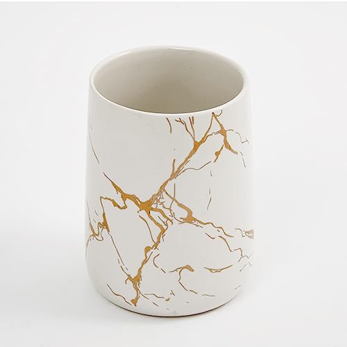 Image of Home Centre Aubree Vince Ceramic Tumbler - 400ml, White