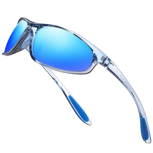 Image of FAGUMA Polarized Sports Sunglasses For Men UV400 Protection | Cycling Driving Fishing