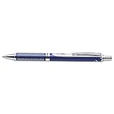PENTEL EnerGel Alloy RT Retractable Liquid Gel Pen.7mm, Blue Barrel, Black Ink (BL407CA)