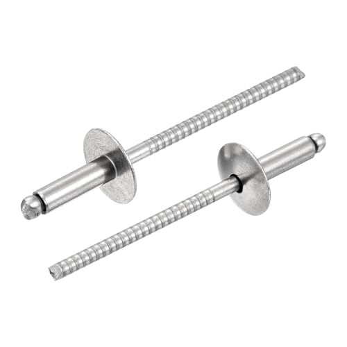 Rivets aveugles inox 304 uxcell à grand capuchon pour assemblage robuste et durable