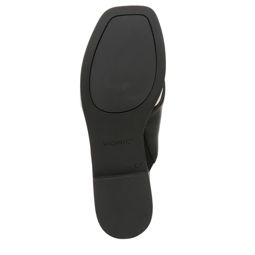 Image of Vionic Women's Poppy Miramar Slide Comfortable Flat Sandals- Supportive Dressy Sandals Comfort Shoes That Includes a Concealed Orthotic Insole Sizes 5-12