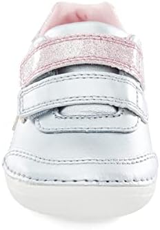 Stride Rite Baby Girls Soft Motion Kennedy Sneaker, Silver Multi, 3.5 Wide Infant | Image 4