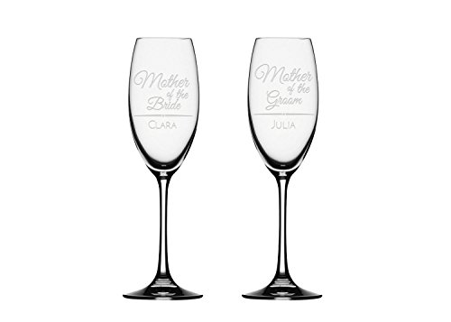 2x Champagne Flute, Mother of the bride, Mother of the groom Champagne Glass, Personalized Toasting Flute Glasses,Wedding Gifts