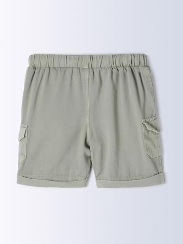 Image of Milou Girls 100% Cotton Stripes Allover Print Biowash Shorts | Soft & Breathable, Safe Dyes, Label-Free Comfort