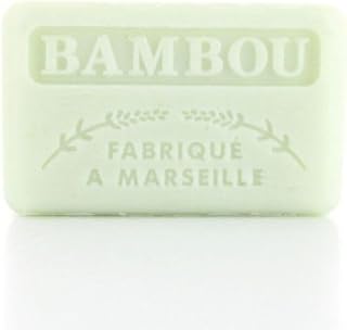 Savonnette marseillaise Bambou 125g- savon artisanal enrichi en beurre de karité bio- parfum bambou