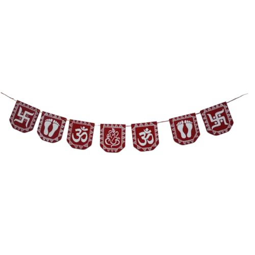 Uttarakhand Products Handmade Aipan Toran | Wall Hanging for Door...