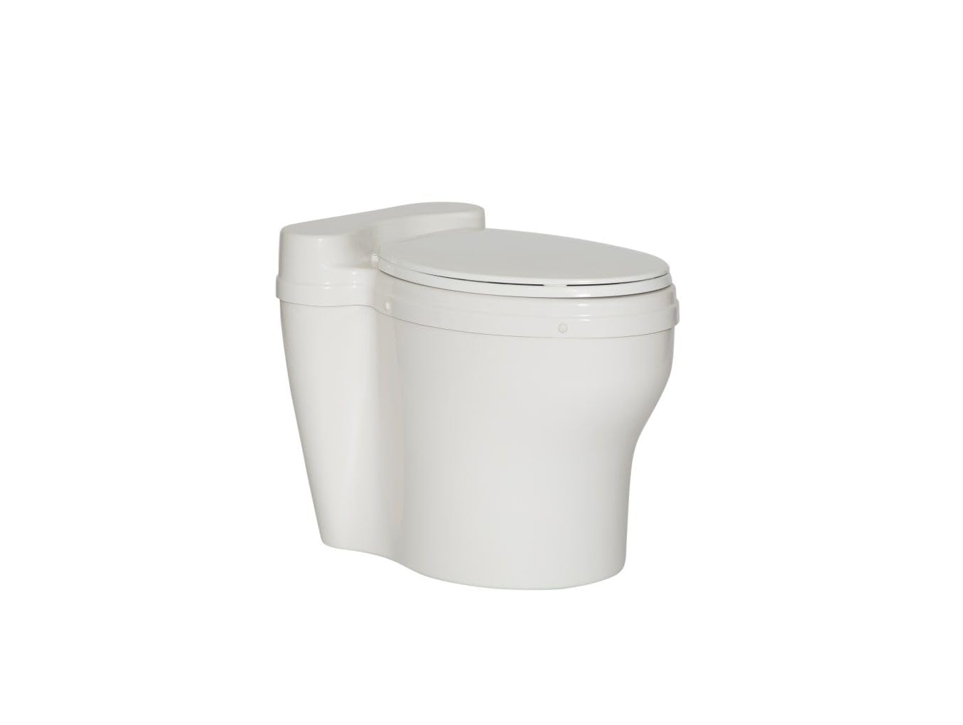 Elongated Dry Toilet White AF Waterless Toilet