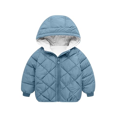 Children Boy Girl Long Sleeve Outfit Down Jackets Hoods Outfit for Child Thick Thermal Thick Fuzzy Hooded Outfit