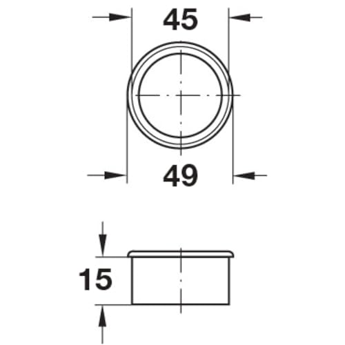 cyclingcolors 2x Lüftungsringe wohnwagen wohnmobil rund kunststoff Lüftungsgitter Entlüftung Luftrosette mit Abdeckrand zum Einlassen, Ø49mm weiss