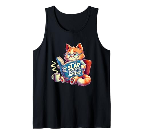 Come schiaffeggiare qualcuno attraverso Internet Cat Meme divertente Canotta