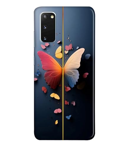 Image of Stylish Butterfly Printed Hard Back Case Cover Compatible for Samsung Galaxy A72 5G (Multicolor) - D1665