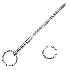 Jixaxe Urinebuizen dilatoren penis plug dilatator met 2 penisringen metalen katheter urinebuissondes principecepter…