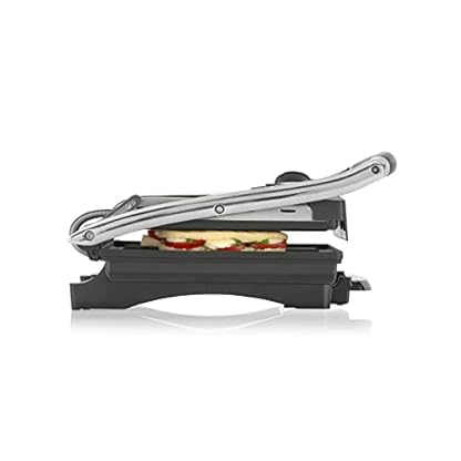 Tristar Kontaktgrill - mit herausnehmbarer Krümmelschale, antihaftbeschichtet, integrierte Fettablauffunktion, GR-2848 – Bild 5