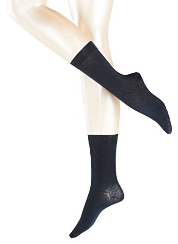 Falke Womens Sensual Cashmere Midcalf Socks - Navy - Medium/Large