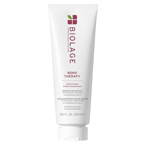 Biolage Balsamo Ristrutturante, Per Capelli Danneggiati, Legami Deboli Rinforzati, Capelli più Nutriti, Arricchito con Olio di Cocco e Acido Citrico, Bond Therapy, 236 ml