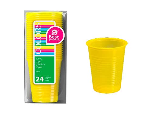 Vaso Plástico【Amarillo】200cc 24 Unidades Cover