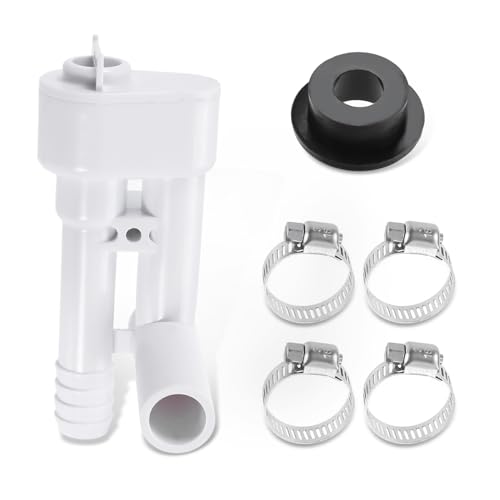 Image of 385316906 Vacuum Breaker Kit, RV Toilet Vacuum Breaker Kit for Dometic Sealand VacuF Lush Traveler Toilets Without Handle Sprayer Hook Up