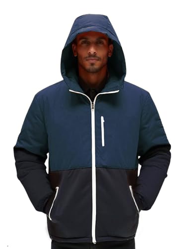 MAGIC SELECT Chaqueta Acolchada para Hombre. Abrigo de Plumas con Capucha para Otoño-Invierno. Abrigo Calido e Impermeable.