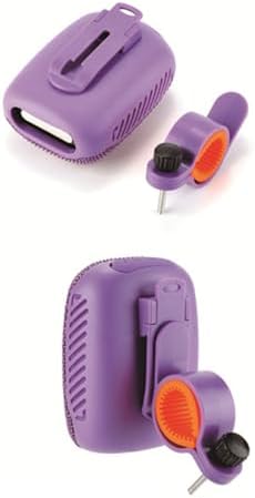 Pomya Bike Bluetooth Speaker, IPX5 Water Proof Wireless Speaker with FM Radio, Portable Handlebar, USB Rechargeable for Cycling (Purple) - 1