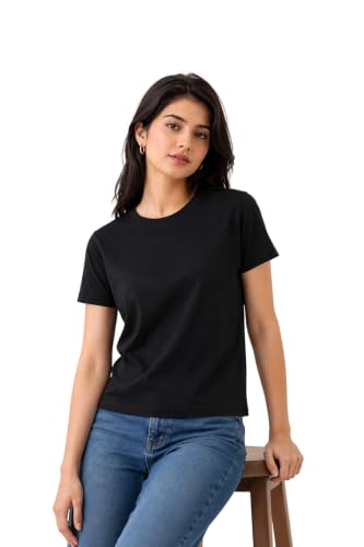 Image of Women's Plain Cotton T-Shirt