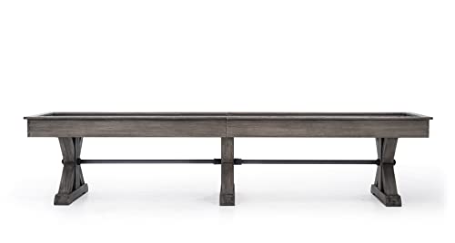 Plank & Hide - Otis Shuffleboard Table (Weathered Grey, 14')