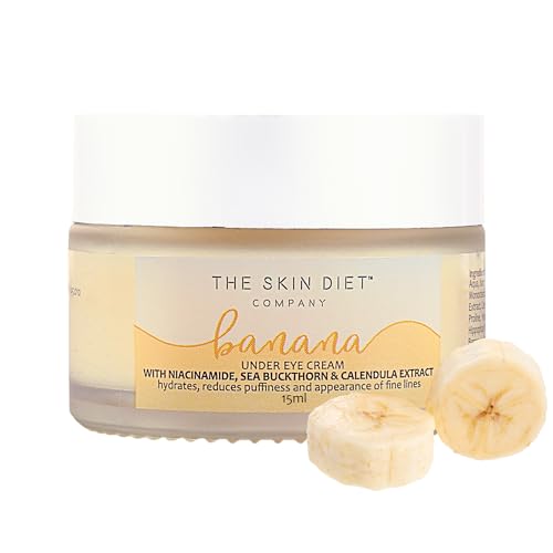 Banana Under Eye Cream | 15ml | Reduces Dark Circles, Puffiness & Fine Lines | With Niacinamide, Vitamin C, Banana & Calendula | Brightens, Hydrates & Firms | For Women & Men