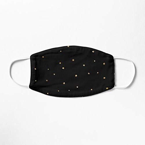 Black Mask With Gold Glitter Mask Beauty & Personal Care