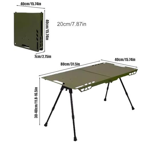 Table de camping pliante résistante aux intempéries pour barbecue - 7