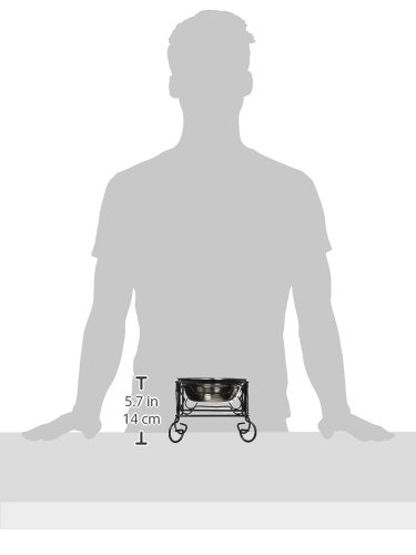 Yml 5-Inch Wrought Iron Stand With Single Stainless Steel Feeder Bowl #TOP4