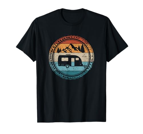 Retro Camping Wohnwagen T-Shirt