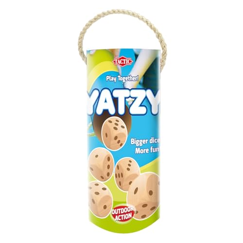 Tactic Yatzy Géant : jeu de dés en bois pour animer vos après-midis et soirées d'été en plein air