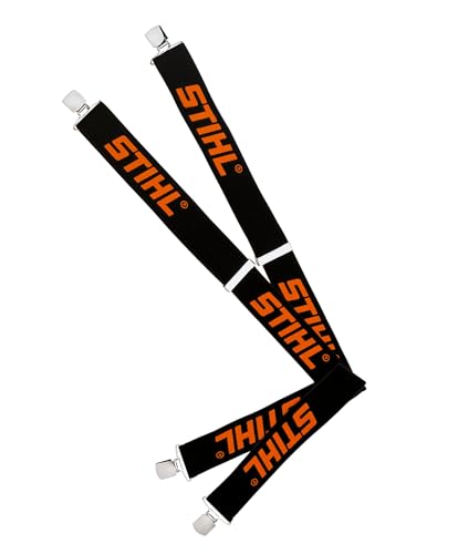 Stihl 8841576 Hosenträger pour Bundhosen avec Metallklips, Noir, 130